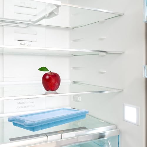 Molde para cubitos de hielo de silicona azul 3 piezas miniatura 5