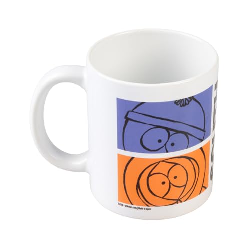 Grupo Erik Taza South Park - Taza café para desayuno, De Cerámica 350 ml │ Apta para Lavavajillas y Microondas, Regalo cumpleaños