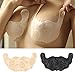 Price comparison product image TTEDOYE 12pcs Women Lace Sticky Bras,Invisible Adhesive Bra for Large Breasts, Boob Tape - Lifting Large Breast,Covering Nipple Bra (Color : Black+nude, Size : F)