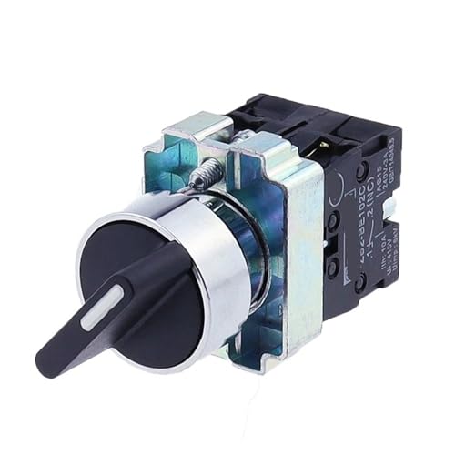 Interrupteur XB2-BD33 à boutons rotatifs durables avec contact fiable 2NO