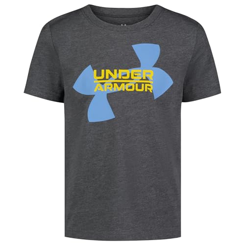 Image of Under Armour Boys' Short Sleeve Logo Graphic T-Shirt, Lightweight & Breathable, Relaxed Fit