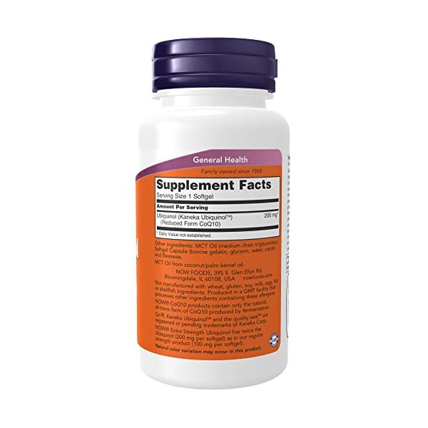 NOW-Supplements-Ubiquinol-200-mg-High-Bioavailability-the-Active-Form-of-CoQ10-60-Softgels NOW Supplements, Ubiquinol 200 mg, High Bioavailability (the Active Form of CoQ10), 60 Softgels