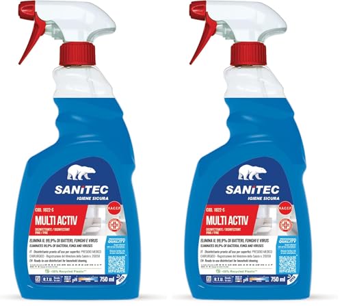 SANITEC igiene sicura Multi Activ Sgrassante Disinfettante, 750 ml -