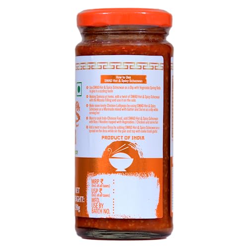 Image of SWAD Hot & Spicy Schezwan 250 grams | Dip | Spread | Chutney | Marinate