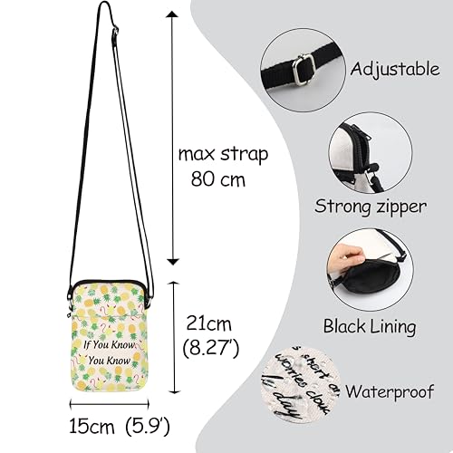 MNIGIU Funny Pineapple Shoulder Bag Upside Down Pineapple Crossbody Bag Swinger Gift Party Gift2