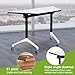 CUAOCEZ Conference Table, Foldable Flip Top Mobile Training Table, Combinable Trapezoidal Computer Desk, Metal Frame, Modesty and Lockable Wheels, Seminar Training Table (8PCS)