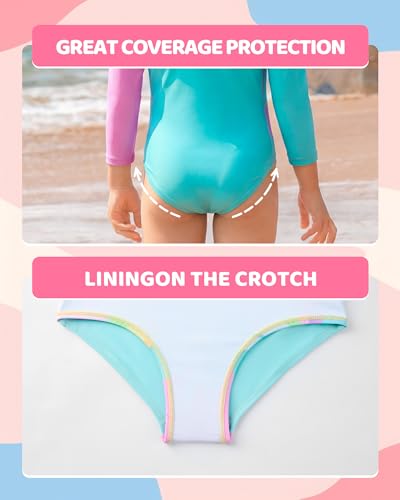 Image of Angel season Girls Swimsuits Kids Bathing Suit One Piece Swimwear with UPF 50+ Cute