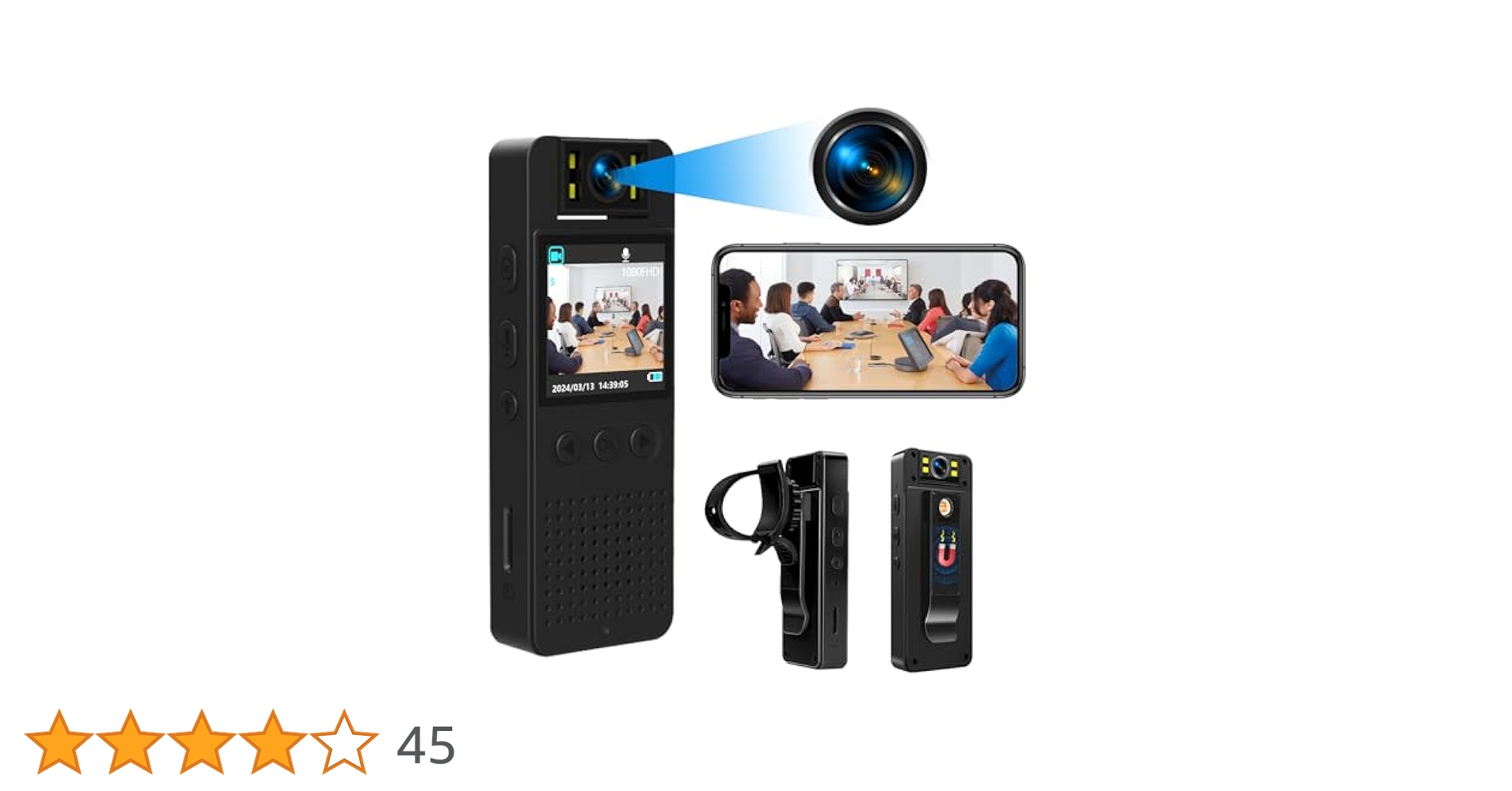 Amazon | 小型カメラ 小型ビデオカメラ ウェアラブルカメラ小型