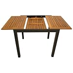 DEGAMO Gartentisch Vicenza ausziehbar Akazie Anthrazit
