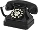 Crosley CR62-BK Kettle Classic Desk Phone with Push Button Technology, Black