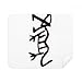 Bones Inscriptions Chinese Zodiac Tiger Cleaning Cloth Screen Cleaner 2pcs Suede Fabric