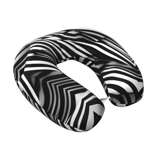 Almohada de viaje Negro con soporte ergonómico miniatura 2
