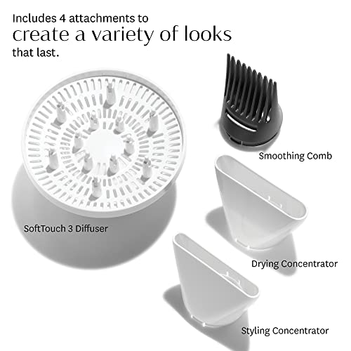 T3 Featherweight StyleMax Ionic Hair Dryer: Lightweight, Fast Drying with Custom Heat Automation and 4 Attachments