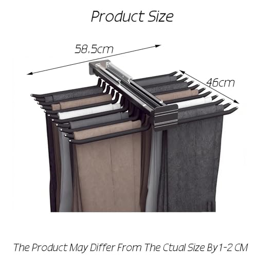Rail de suspension coulissant réglable pour optimiser un dressing encombré