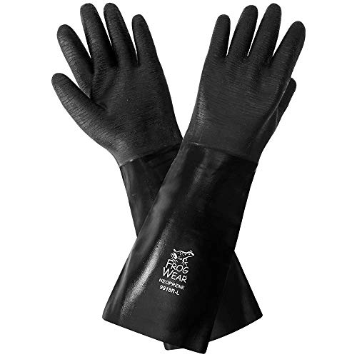 Global Glove 9918R FrogWear Heavywall Support Neoprene Glove, Chemical Resistent, 18