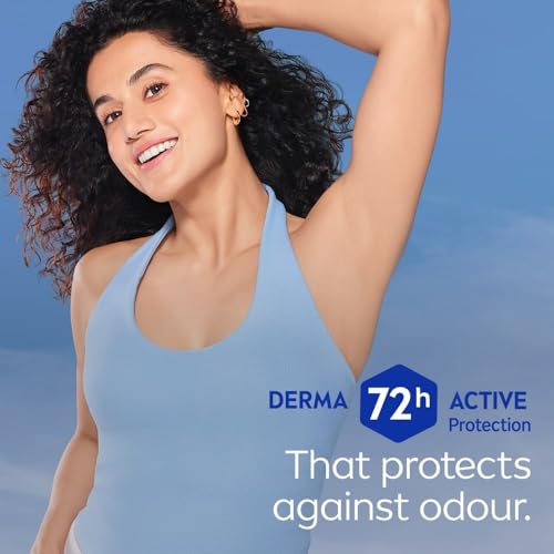 Image of NIVEA Derma Control Defend Deodorant Spray | 0% Alcohol Deodorant | With Pure Hyaluron & Pro Vitamin B5 | Long Lasting with 72h Active Protection | For Underarm Care| Deodorant Spray for Women 150 ml