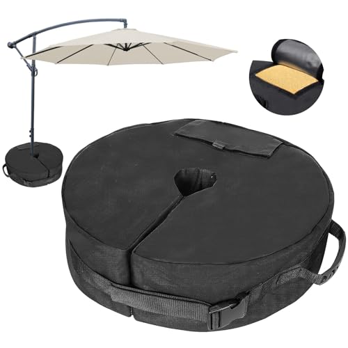 JWJK Parasol Base Weight Bag – Up to 40kg, Heavy-Duty Sandbag for Cantilever & Offset Umbrella, Extra Weighted Base for Cross Stand, Patio & Outdoor Use