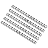 sourcing map 5Stk. Rundstahlstange 7mm HSS Drehmaschine Stangenmaterial Werkzeug 100mm lang für Wellen Zahnrad Bohren Maschinen Bohrmaschine Drehen Miniaturachse Zylinderstift