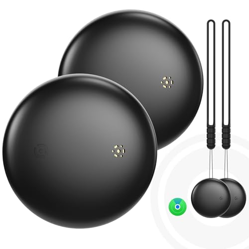 Air Smart Tracker Tag 2 Pack - Objektfinder, Kompatibel mit der App Wo ist? (nur iOS 14.5+), Weltweiter Tracking, Tracker für Schlüssel/Koffer/Taschen, Austauschbarer Akku
