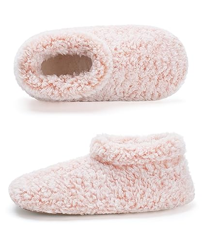 Image of Cozylook Fuzzy Slippers for Women Indoor Soft Sole Slipper Socks