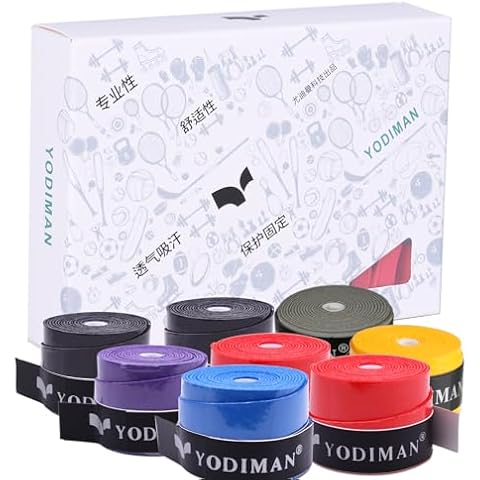 TENGAOSI 8 PCS Super Absorbent Tennis Over Grip Badminton Over Grip,Tennis Racket Grips OR Badminton Racket Grips (Multiple Colors) Cover