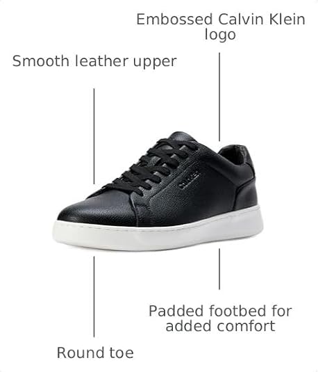 Calvin Klein Men's Falconi Sneaker, Black, 11