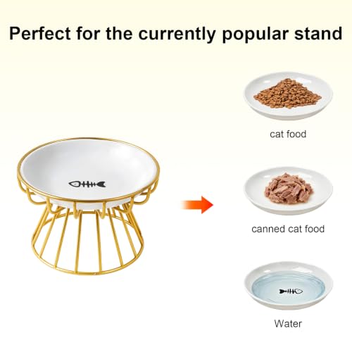 Gamelle surélevée en métal au design ergonomique pour chat