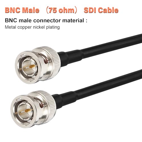 Image of XRDS -RF SDI Cable 5ft, Flexible 3G HD-SDI Cables, BNC to BNC Video Cable 75 Ohm RG179 Extension Cable for 4K 1080P 3G-SDI Camera Monitor Vedio Recorder HDMI Converter