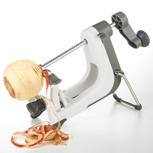 PL8 Professional Apple Machine - Ergonomic Apple Peeler with Tilted Base, Silicone Non-skid Feet for Stability, and Foldable Stainless Steel Stand for Easy Storage - Thumbnail 5