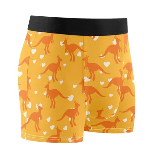 Men's Underwear Kangaroo Boxer Briefs Soft Comfort Short Leg Trunks2