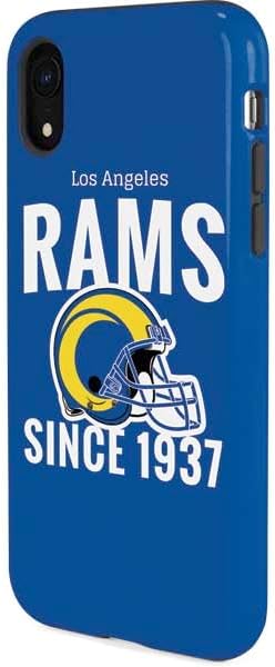 Skinit Pro Phone Case Compatible with iPhone XR - Officially Licensed NFL Los Angeles Rams Helmet Design