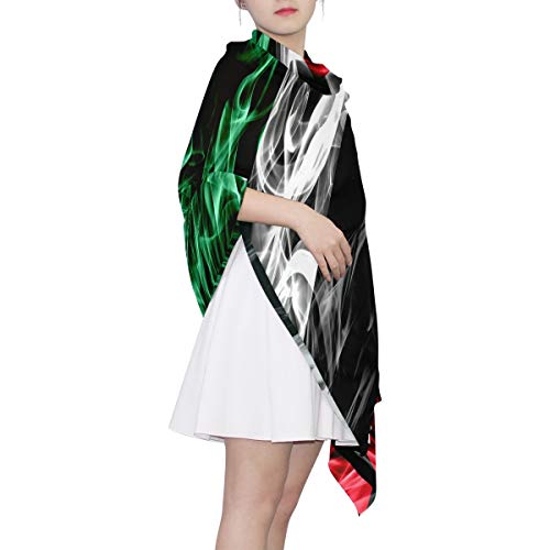 Oyihfvs Country Nation flag Woman Long Silk Scarf Soft Head Wrap Silk Shawl stole 7