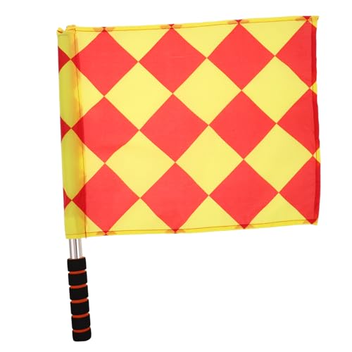 BCOATH Soccer Referee Signal Flag Comfortable Handle High Visibility Colors for Football and Soccer Lightweight and Portable Officials Flag for Easy Use
