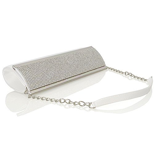 Pochette da donna, con strass luccicanti, ideale