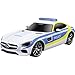 Produktbild Maisto Tech R/C Mercedes AMG GT Polizei: Ferngesteuertes Auto im Maßstab 1:24, Polizei-Optik, Pistolengriff-Steuerung, Hinterradantrieb, ab 5 Jahren, 20 cm, weiß-blau (581510)