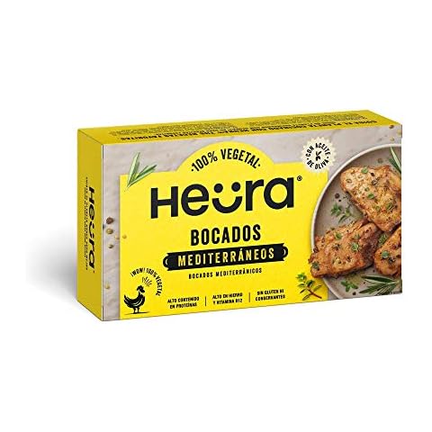 Bocados Mediterráneos HEURA 180g | 100% Vegetal | Sin Gluten (Pack de 1) Cover