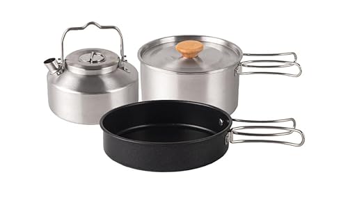 キャンプ クッカーセット クッカー キャンプ 鍋 ステンレス鋼 調理器具 焦げ付き防止 軽量 収納袋付き ポータブル自炊 コンパクト セット ソロ 山クッカー フライパン 釣り用 登山 防災 BBQ 食器 キャンプクッカー 屋外 ピクニック ハイキング ト