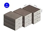 Manejable y fácil de usar: gracias al revestimiento de corindón resistente y el núcleo de espuma duro resistente a la rotura, las almohadillas de lijado son ideales para su uso.
