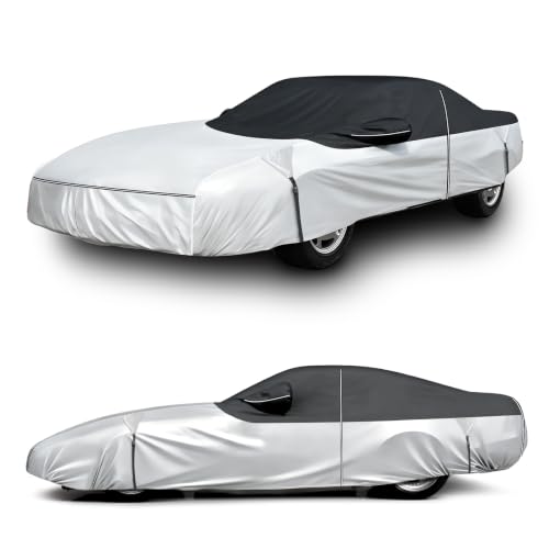 Image of Cartist Car Cover Fits for Corvette C4 1984-1996, All Weather Car Covers Outdoor for Corvette Accessories, Waterproof, with Zipper & Reflective Safety Strips