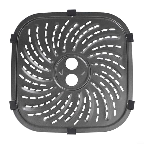 Piastra doppia per friggitrice ad aria, piastra grill in acciaio al carbonio con strato antiaderente per friggitrice ad aria PowerXL (24 x 24 cm)
