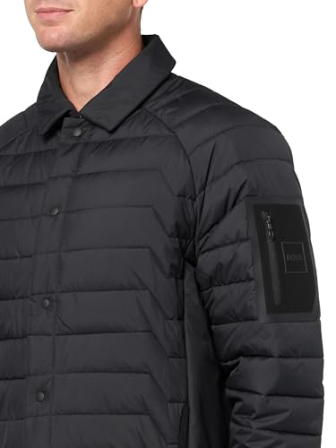 BOSS Men's High Tech Fill Quilted Overshirt3