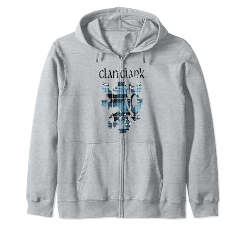 Clan Clark Tartan Scottish Family Name Scotland Pride Zip Hoodie