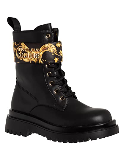 VERSACE JEANS COUTURE Damen Schuhe Stiefeletten 73VA3S64 ZS358 G89 Schwarz – Bild 3