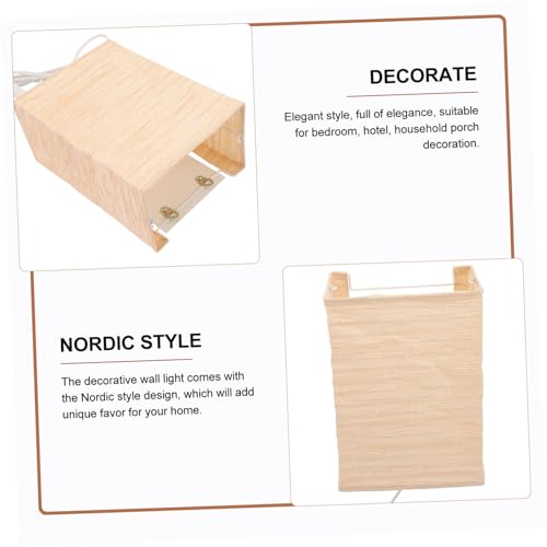 Lámpara de pared marrón nórdica Gadpiparty CA 220-240V 4