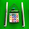 Billiards Table, Portable Foldable Space-Saving Table, Pool Table,Billiard Table Set Includes Balls, Cues, Chalks and Brush, Perfect for Family Game Room,Adult Rrec Room