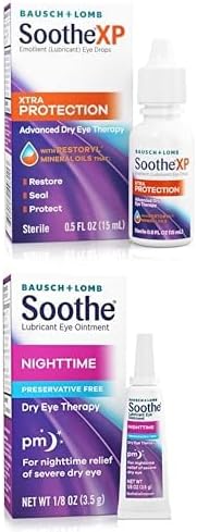 Soothe Bausch + Lomb XP Lubricant Eye Drops Lubricant Eye Ointment by Bausch & Lomb for Dry Eye Relief