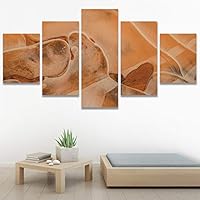SIGNWIN 5 Panel Canvas Wall Art Modern Art 3D Abstract Abstract Brushstroke Contemporary Digital Art Fun Multicolor for Home Decorations Ready to Hang - 60