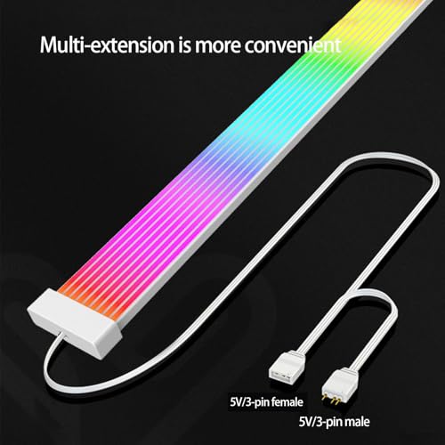 Cable de extensión ARGB de PC para personalizar tu zona de juego con luces de neón 7