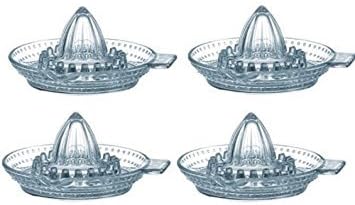 Luminarc 4 X Glass Lemon Squeezer Fruit Squeezer Juicer 12Cm