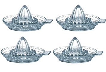 Luminarc 4 X Glass Lemon Squeezer Fruit Squeezer Juicer 12Cm